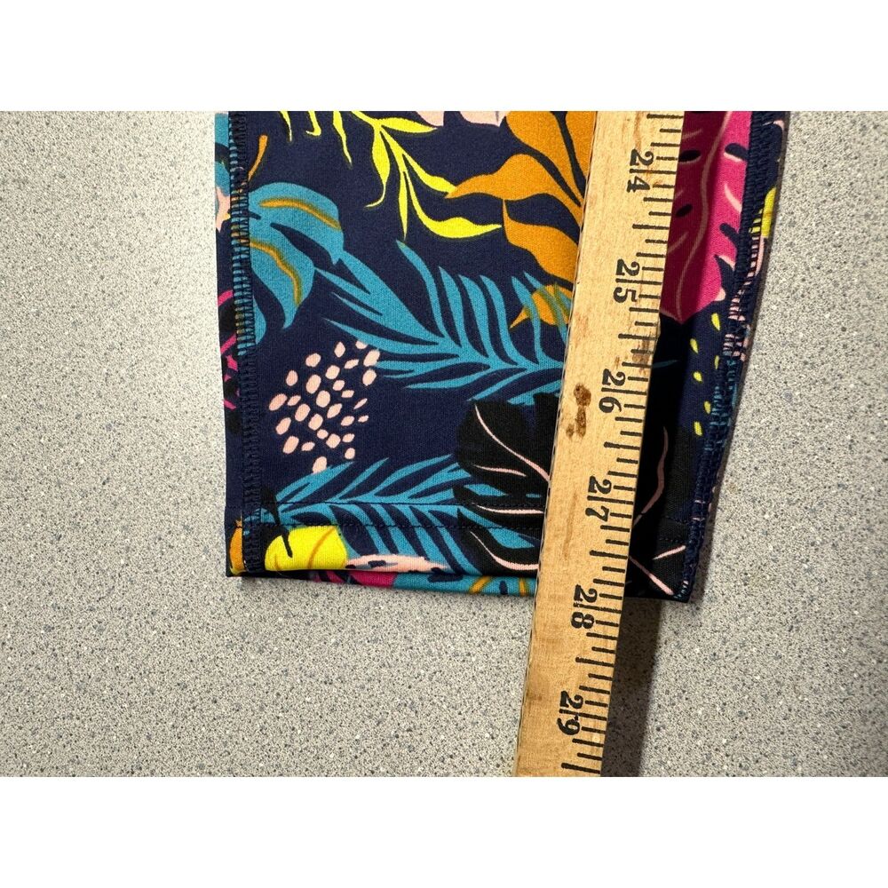 POP Fit Tropical Print Workout Leggings, Women's Size XL, Colorful Activewear - Picture 9 of 9